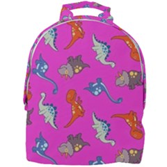 Dinosaurs - Fuchsia Mini Full Print Backpack by WensdaiAmbrose