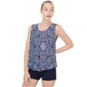 Tile Design Art Mosaic Pattern Bubble Hem Chiffon Tank Top View1