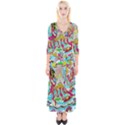 Supersonic Octopus Quarter Sleeve Wrap Maxi Dress View1