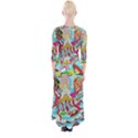 Supersonic Octopus Quarter Sleeve Wrap Maxi Dress View2