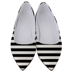 Black Stripes Women s Low Heels by snowwhitegirl