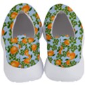 Citrus Tropical Orange Blue No Lace Lightweight Shoes View4