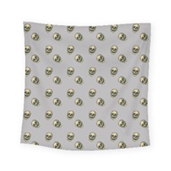 Skull Grey Pattern Square Tapestry (small) by snowwhitegirl