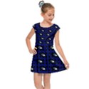 Eyes Blue Plaid Kids  Cap Sleeve Dress View1