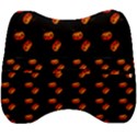 Kawaii Pumpkin Black Velour Head Support Cushion View2