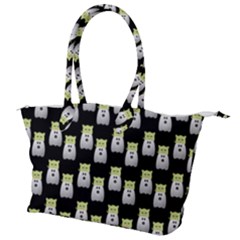 Ghost Pet Black Canvas Shoulder Bag by snowwhitegirl