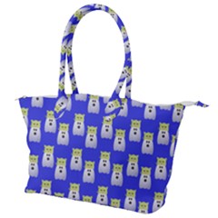 Ghost Pet Blue Canvas Shoulder Bag by snowwhitegirl