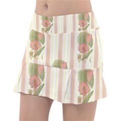 Lotus Flower Waterlily Wallpaper Tennis Skirt by Mariart