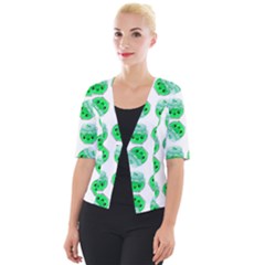 Kawaii Lime Jam Jar Pattern Cropped Button Cardigan by snowwhitegirl