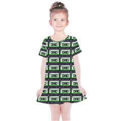 Green Cassette Kids  Simple Cotton Dress by snowwhitegirl