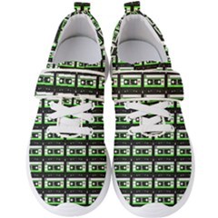 Green Cassette Men s Velcro Strap Shoes by snowwhitegirl