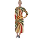 Abstract Rainbow Swirl Velvet Maxi Wrap Dress View2