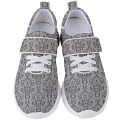 Victorian Paisley Grey Women s Velcro Strap Shoes by snowwhitegirl