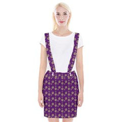 Victorian Crosses Purple Braces Suspender Skirt by snowwhitegirl