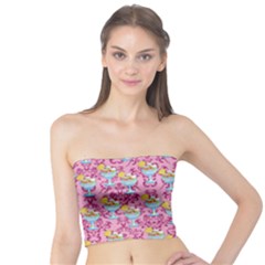 Paisley Pink Sundaes Tube Top by snowwhitegirl