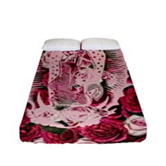 Guadalupe Roses Fitted Sheet (full/ Double Size) by snowwhitegirl