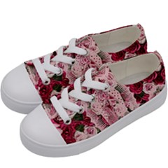 Guadalupe Roses Kids  Low Top Canvas Sneakers by snowwhitegirl