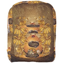 Awesome Steampunk Easter Egg With Flowers, Clocks And Gears Full Print Backpack by FantasyWorld7