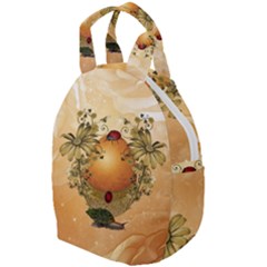 Wonderful Easter Egg With Flowers And Snail Travel Backpacks by FantasyWorld7