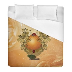 Wonderful Easter Egg With Flowers And Snail Duvet Cover (full/ Double Size) by FantasyWorld7