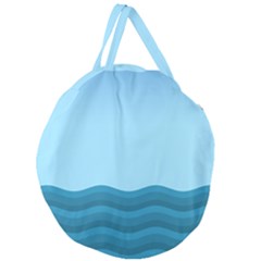 Making Waves Giant Round Zipper Tote by WensdaiAmbrose