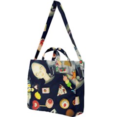 Food Square Shoulder Tote Bag by snowwhitegirl