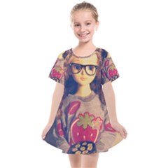 Eating Sushi Kids  Smock Dress by snowwhitegirl