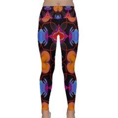 Ornament Colorful Color Background Lightweight Velour Classic Yoga Leggings by Pakrebo