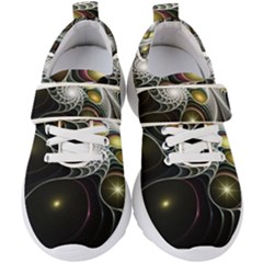 Fractal Bulbs Fantasy Curve Kids  Velcro Strap Shoes by Pakrebo