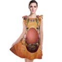 Wonderful Steampunk Easter Egg With Flowers Tie Up Tunic Dress View1