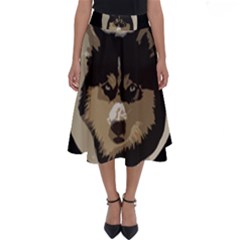 Husky Moon Perfect Length Midi Skirt by snowwhitegirl