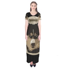 Husky Moon Short Sleeve Maxi Dress by snowwhitegirl