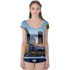 Columbus Skyline Boyleg Leotard  by Riverwoman