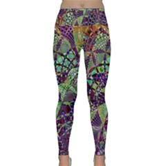 Background Design Art Artwork Lightweight Velour Classic Yoga Leggings by Pakrebo