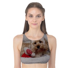 Cockapoo In Dog s Bed Tank Bikini Top by pauchesstore