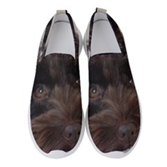 Laying In Dog Bed Women s Slip On Sneakers by pauchesstore