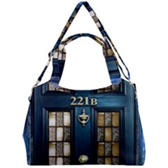 Tardis Sherlock Holmes 221b Double Compartment Shoulder Bag by Sudhe