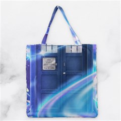 Tardis Space Grocery Tote Bag by Sudhe