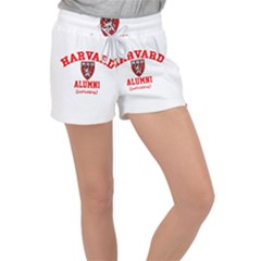 Harvard Alumni Just Kidding Women s Velour Lounge Shorts by Sudhe