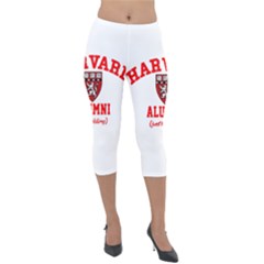 Harvard Alumni Just Kidding Lightweight Velour Capri Leggings  by Sudhe