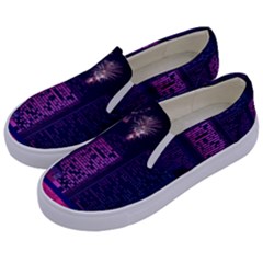 Architecture Home Skyscraper Kids  Canvas Slip Ons by Sudhe