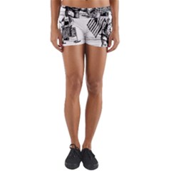 Apollo Moon Landing Nasa Usa Yoga Shorts by Sudhe