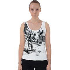 Apollo Moon Landing Nasa Usa Velvet Tank Top by Sudhe