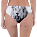 Lion Wildlife Art And Illustration Pencil Reversible Classic Bikini Bottoms View4