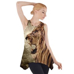 Roaring Lion Side Drop Tank Tunic by Sudhe