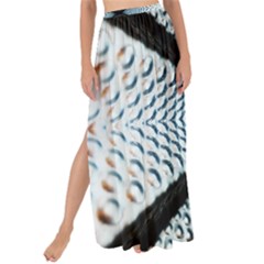 6th Dimension Metal Abstract Obtained Through Mirroring Maxi Chiffon Tie-up Sarong by Sudhe