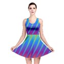 Abstract Fractal Multicolored Background Reversible Skater Dress View1