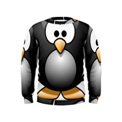 Penguin Birds Aquatic Flightless Kids  Sweatshirt by Sudhe