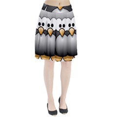 Penguin Birds Aquatic Flightless Pleated Skirt by Sudhe