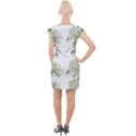 Trees Tile Horizonal Cap Sleeve Bodycon Dress View2